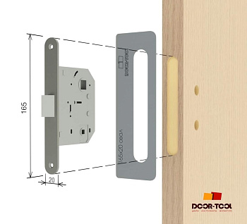 3.48 Вставка-шаблон DOOR-TOOL для замка 165х20 мм (oval)