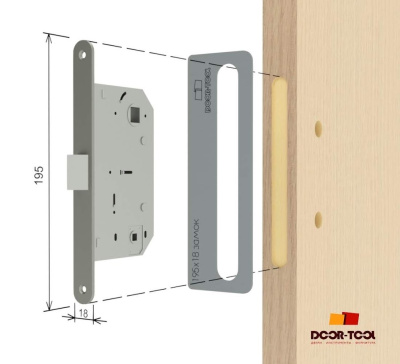 6.48 Вставка-шаблон DOOR-TOOL для замка 195х18 мм