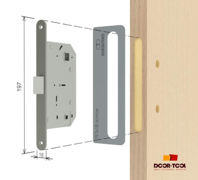 6.47 Вставка-шаблон DOOR-TOOL для замка 197х18 мм