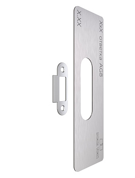 Вставка для шаблона DOOR-TOOL - Ответная планка.Магнит. Размер: 65х23мм (Универсал) Овал