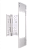 Вставка для шаблона DOOR-TOOL - Петля карточная .Р-р:100(-0,5мм)х31мм (Универсал) Прямоугольная
