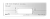 Вставка для шаблона DOOR-TOOL - Ответная планка. Размер: 72х22мм (Универсал) Прямоугольная